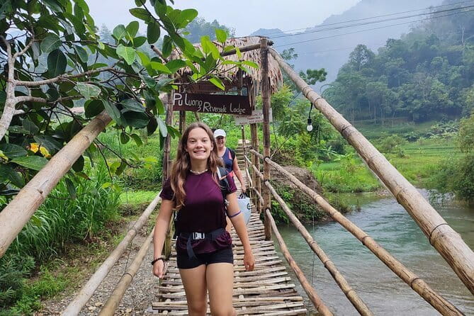 3-Day Pu Luong Natural Reserve from Hanoi, Trek with Local Guide - Day three: Ban Cong, the suspension bridge, and the trip home