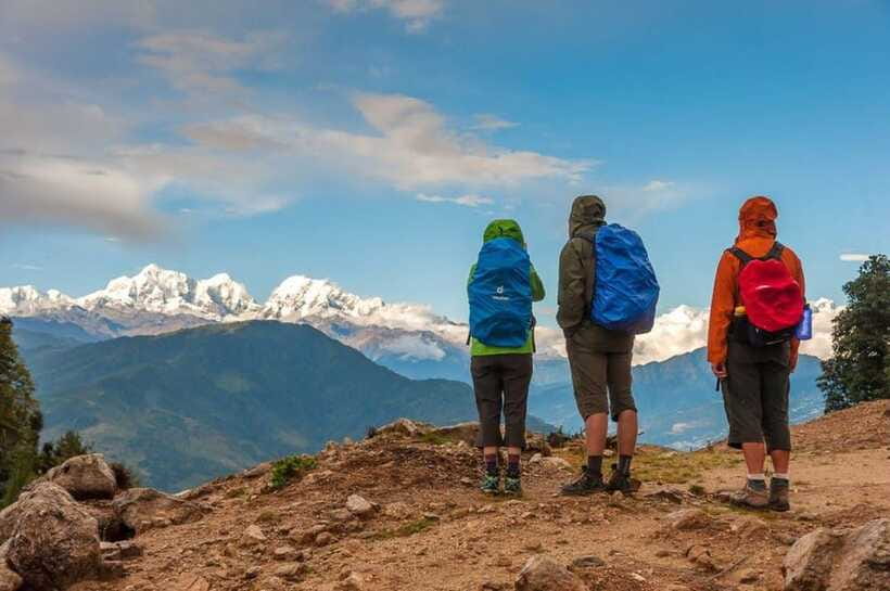 4 Days Pikey Peak Trek : The Best View of Mt Everest - Day 4: Walk to Dhap and return to Kathmandu