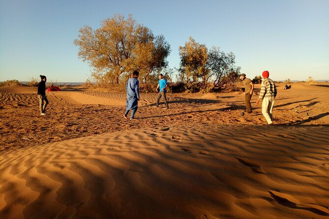 5-day trek - In the Draa Valley - Camp meals, desert bread, and evenings by the fire