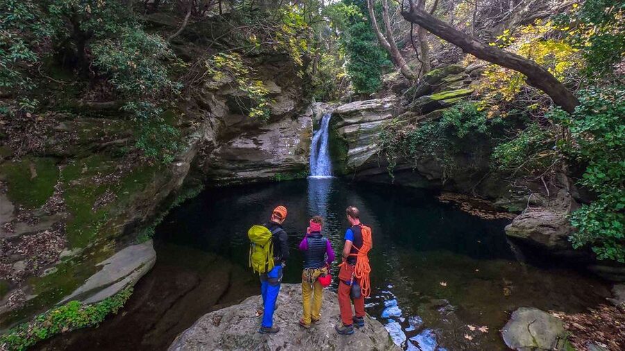 Andros: Achla River Trekking to the Waterfall - Following the river through trees and streamlets