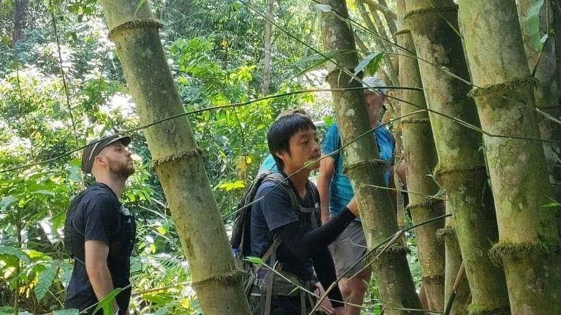 Authentic trek only walk in Chiang Rai jungle - The waterfall comes after the hard work