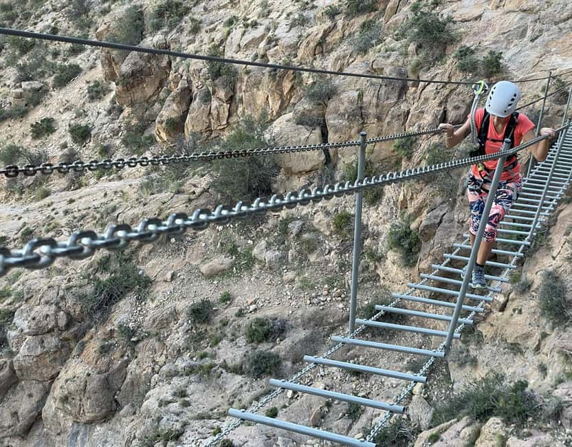 Callosa del Segura: Guided Via Ferrata in Callosa K3 with abseiling - A vertical route above Callosa de Segura