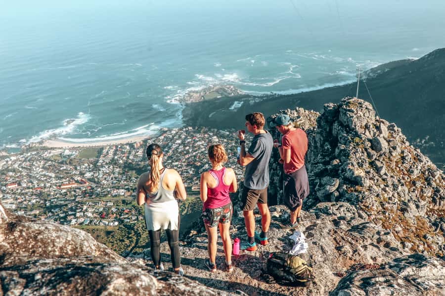 Cape Town: Table Mountain Hike via India Venster - Steep rock steps and the first Cape Town views