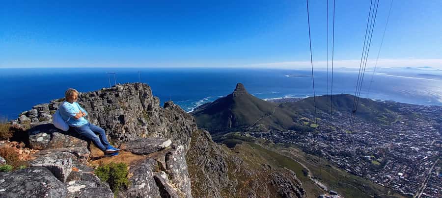 Cape Town: Table Mountain Hike via India Venster Morning - Atlantic views on the final approach
