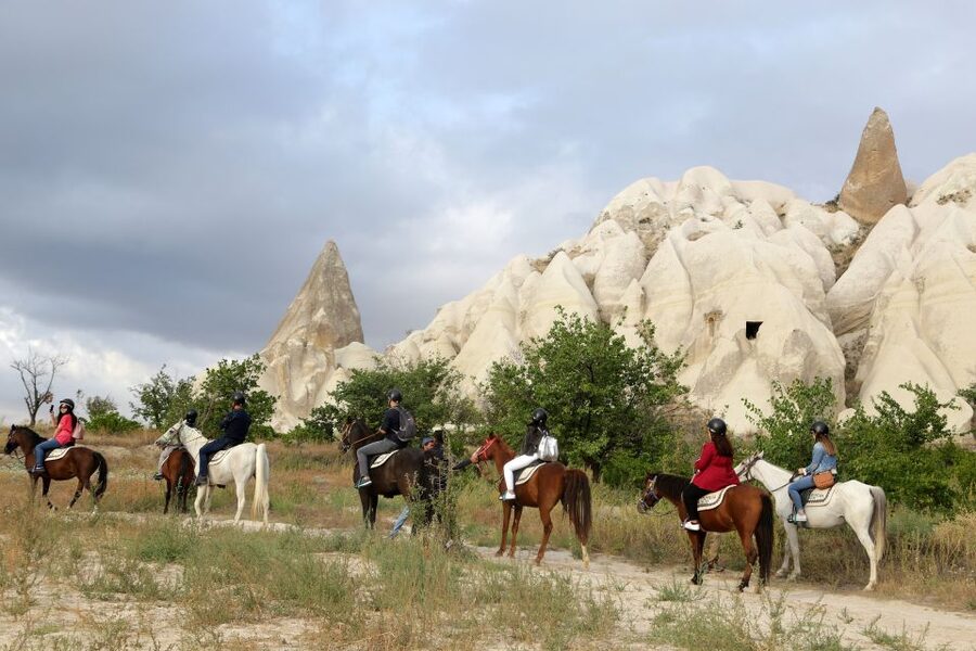 Cappadocia: Sunset Horse Trek Through the Valleys - Starting near Cavusin with a short riding briefing