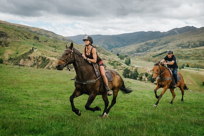 Cardrona High Country Pub Trail Horse Trek (Intermediate level+) - The return along the river