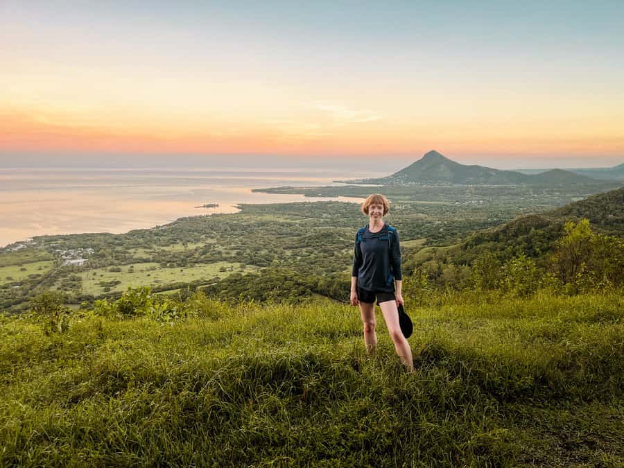 Chamarel: Sunset Mountain Hike - Kevin at the front of the group