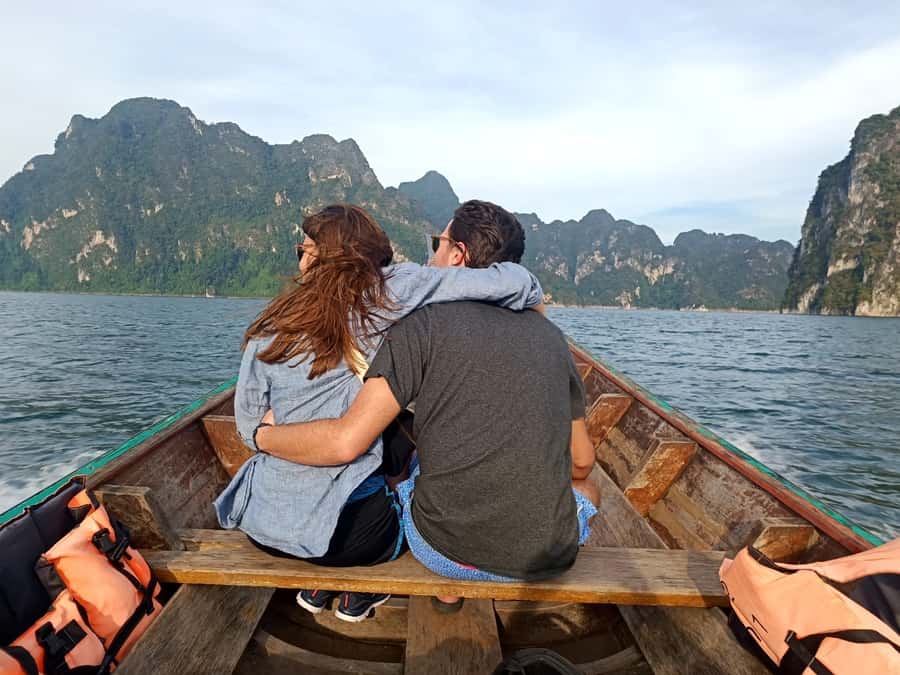 Chewlan Lake Day Trip No Trekking - A one-hour longtail boat ride under limestone cliffs