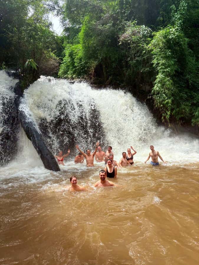 Chiang Mai: 2-Days Jungle Trek, Waterfalls and Karen Village - From Chiang Mai streets to Karen farmland