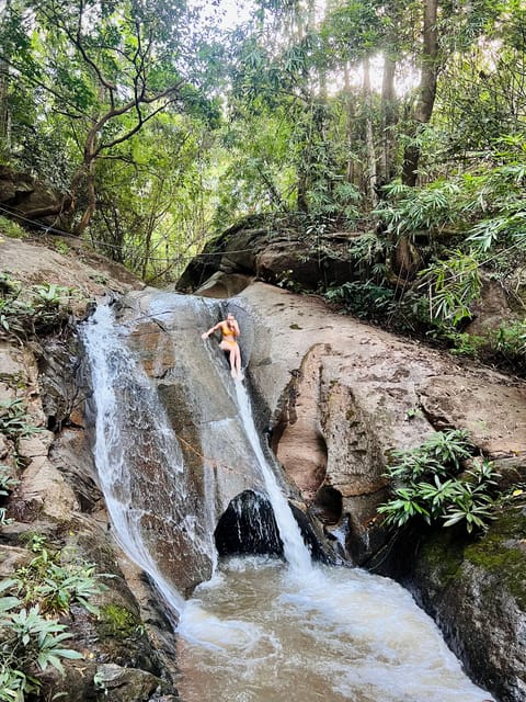 Chiang Mai Adventure: Trekking, Tubing & Waterfall Slide - The base camp finish makes the day easier