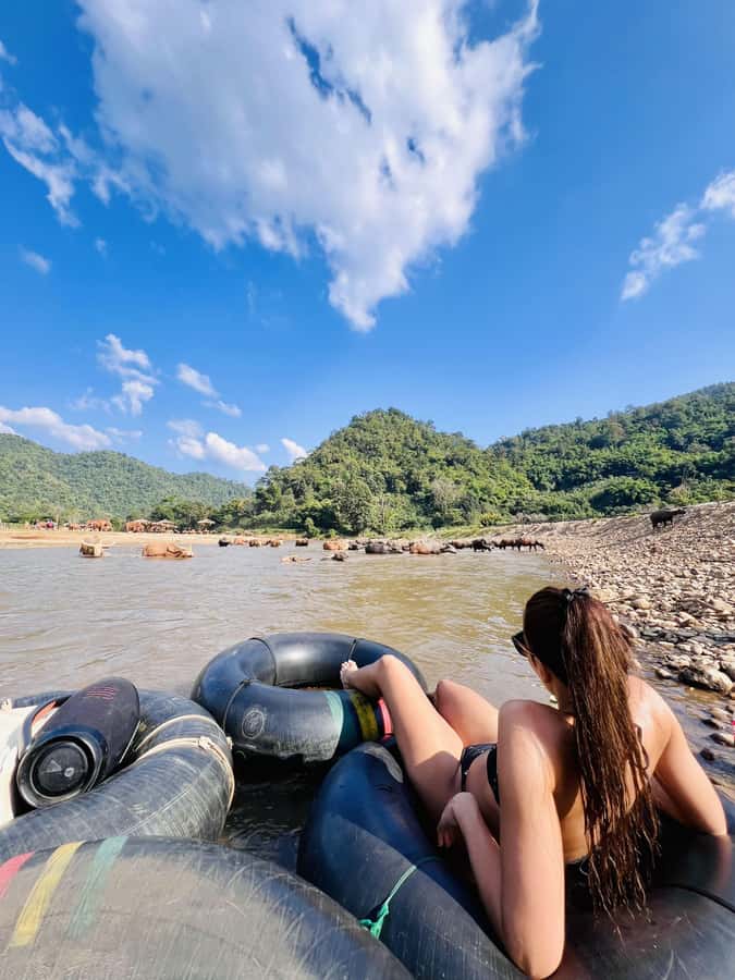 Chiang Mai Full-Day: Trekking, Tubing & Elephant Observation - The 1.5-hour ride into Mae Taeng