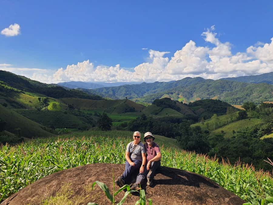 Chiang Rai: 2-Day Jungle Trek only walk with Waterfall - Day one: hot spring roads to the Akha village