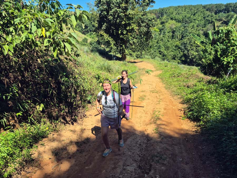 Chiang Rai Jungle Trek & Bamboo Tube Cooking Adventure - Pasoet Hot Spring begins and ends the route