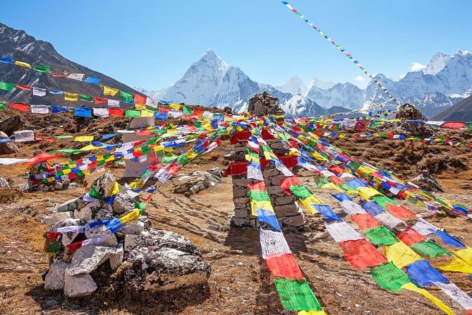 Classic Everest Base Camp Trek - Monasteries and prayer flags on the route