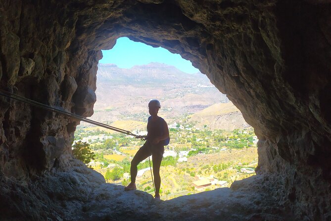 Climbing + Zipline + Via Ferrata + Cave. Adventure route in Gran Canaria - Key points at a glance