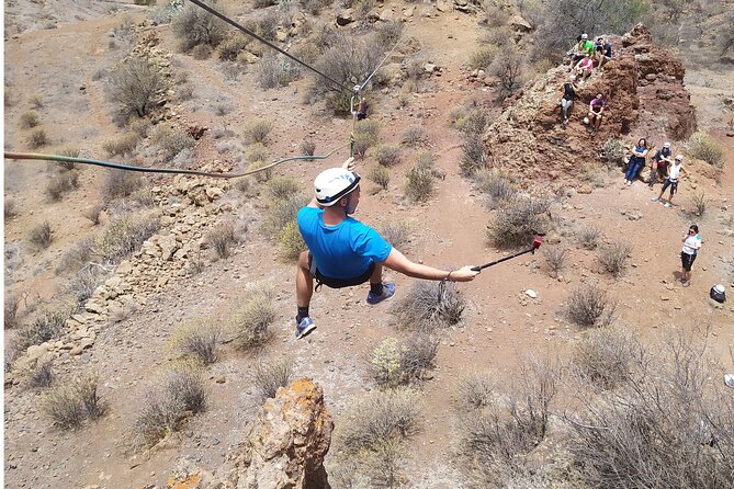 Climbing + Zipline + Via Ferrata + Cave. Adventure route in Gran Canaria - What the $84.63 price includes