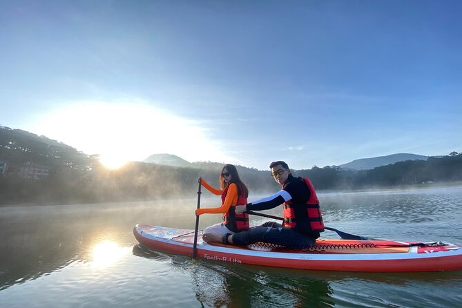 Combo Activity Trekking, Sup Paddling, Camping and Canyoning - Tuyen Lam Lake by SUP or kayak