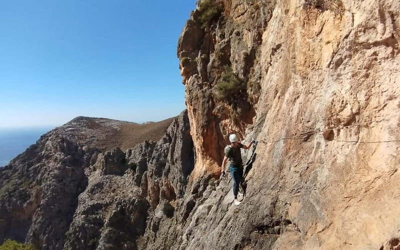Crete: Via Ferrata in the Asterousia Mountains - What a Via Ferrata feels like on Crete
