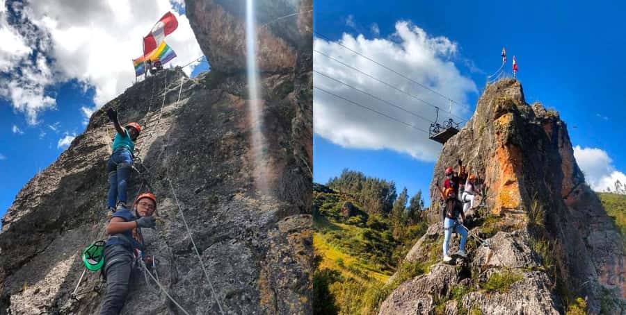 Cusco: Via Ferrata, Skybike, and Rappel Adventure - Pedaling across the sky on the suspended bike