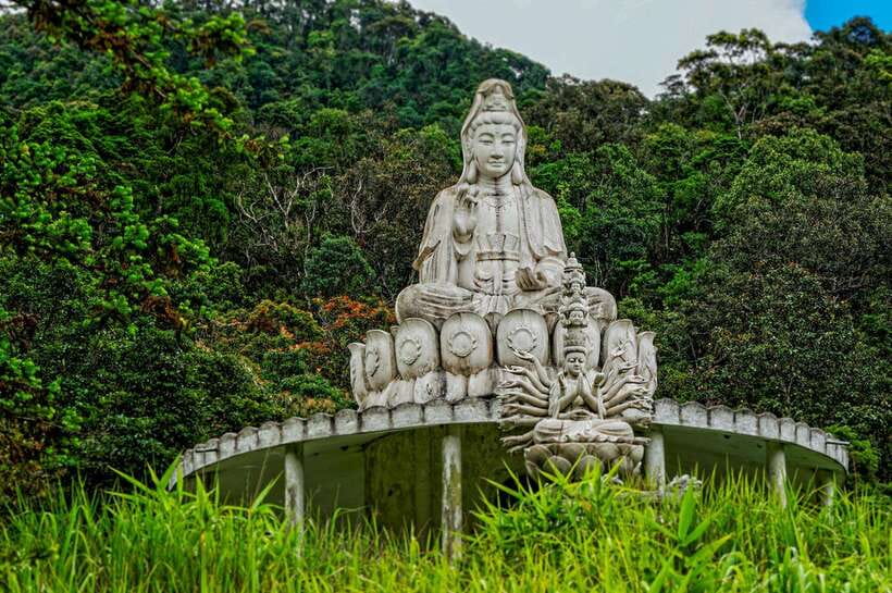 Da Nang: Bach Ma National Park Trek And Beach Retreat - The summit pavilion and the weather gamble