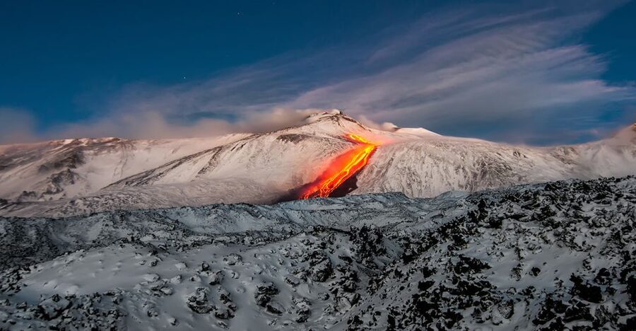 Etna South: High Altitude Winter Trek with an Alpine Guide - Valle del Bove and the wide volcanic views