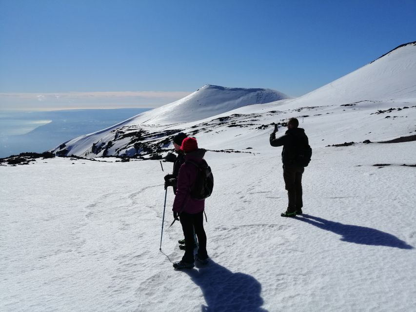 Etna South: High Altitude Winter Trek with an Alpine Guide - Seeing the summit crater from a safe distance