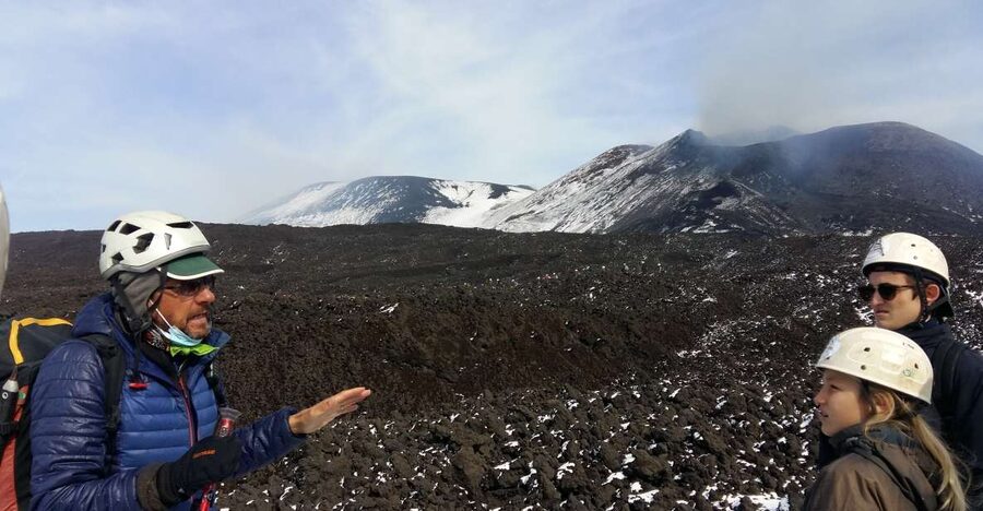 Etna Southern Slope Guided Easy Trek - Starting at Rifugio Sapienza and the Esagonal bar