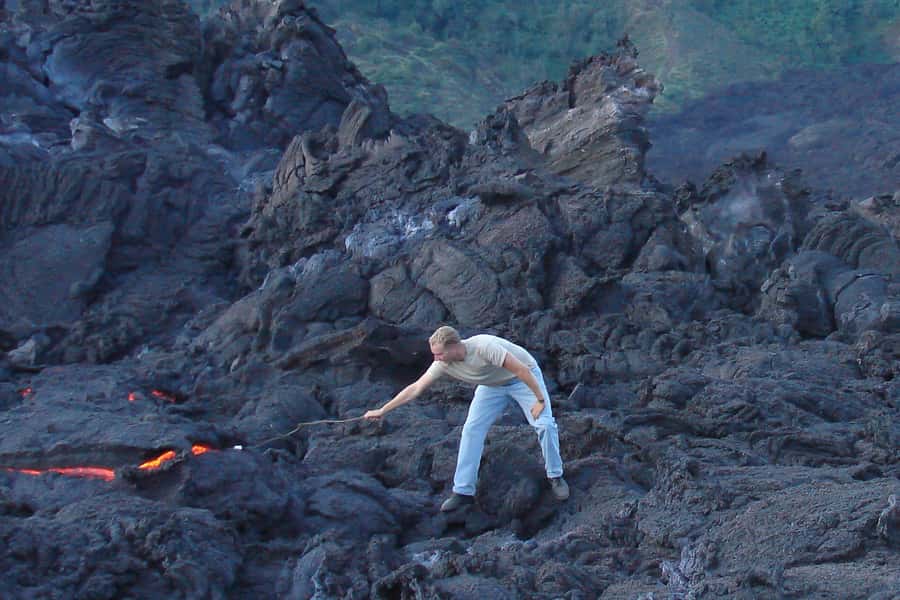 From Antigua: Pacaya Volcano Trek - Volcanic ash, loose footing, and the final approach
