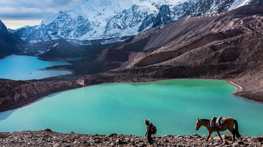 From Cusco: Salkantay trek 5 days/4 nights meals included - The first morning: Cusco to Soraypampa and Humantay Lake