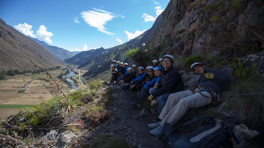 From Cusco: Via Ferrata & Zip Line with lunch - The zip lines turn the descent into the reward