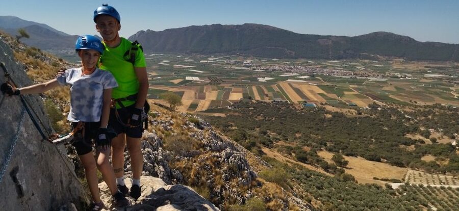 From Granada: Climb Zafarraya's 'Via Ferrata John Hogbin' - Bridges, zip lines, and exposed moments