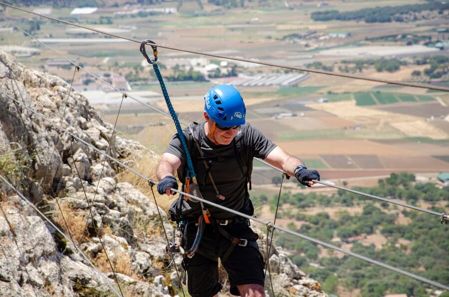 From Granada: Climb Zafarraya's 'Via Ferrata John Hogbin' - Harry’s role on the rock