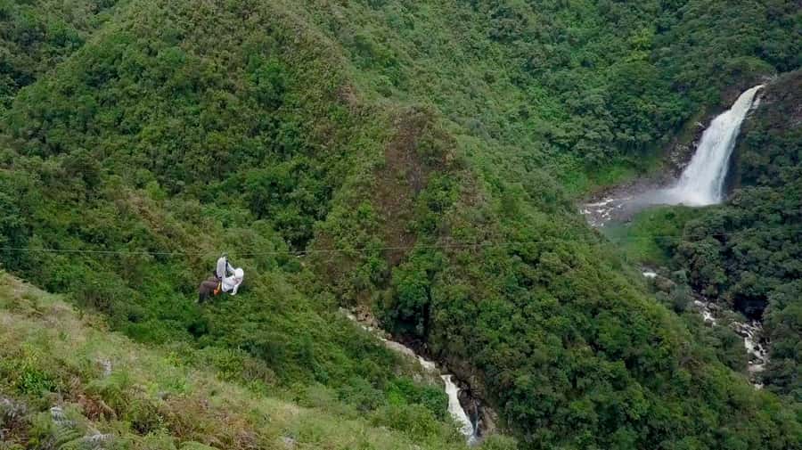 From Medellin:Powerful via Ferrata & Zipline Giant Waterfall - What the $209 price covers