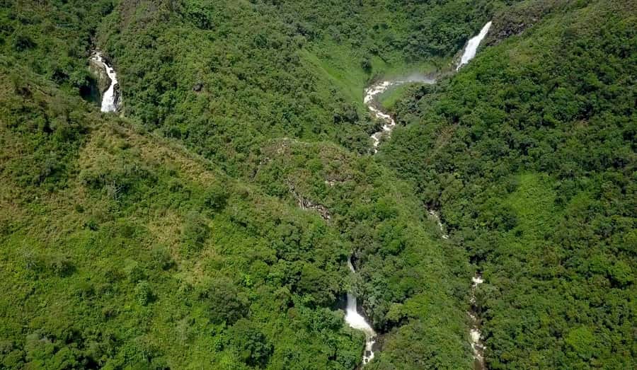 From Medellin:Powerful via Ferrata & Zipline Giant Waterfall - The via ferrata: secured movement over rock and water