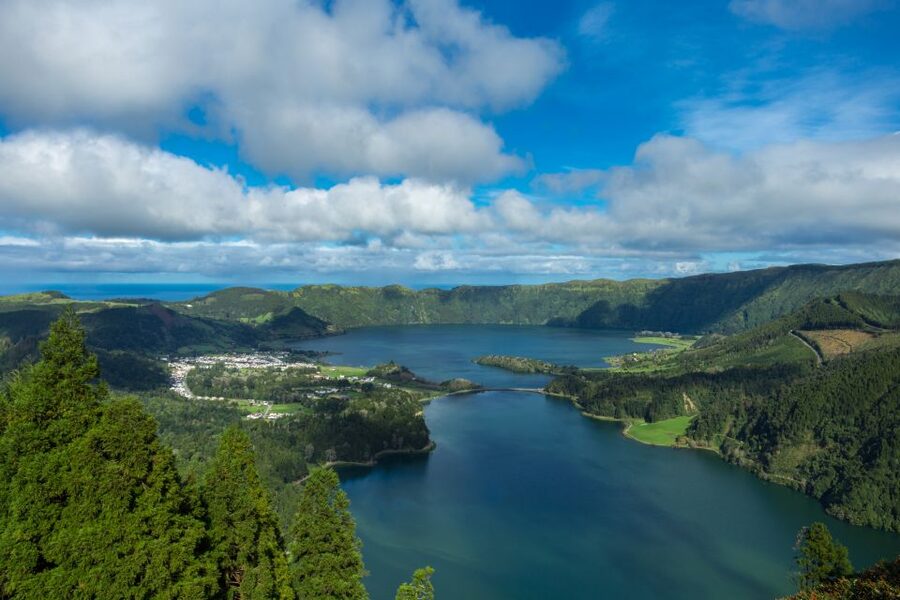 From Ponta Delgada: Vista do Rei to Sete Cidades Guided Trek - The final descent into Sete Cidades