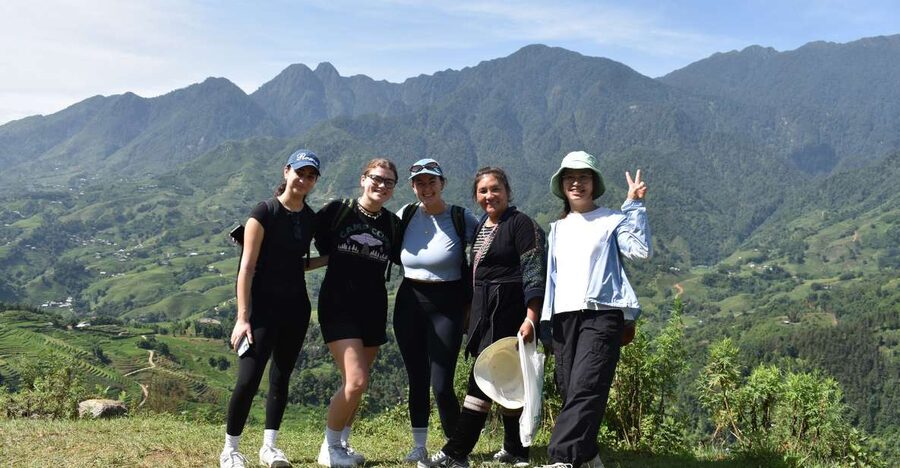 From Sapa: 1-Day Trekking through Terraces Rice Fields - 8:30 start and the trail to Y Linh Ho