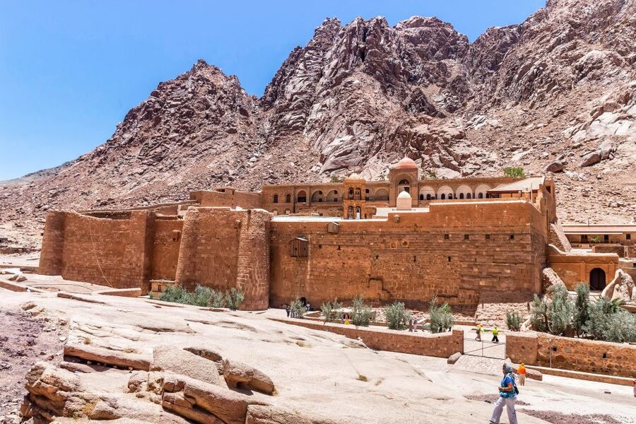 From Sharm: Mount Moses Trekking, Sunrise & Monastery Visit - Waiting for sunrise at 2,285 meters
