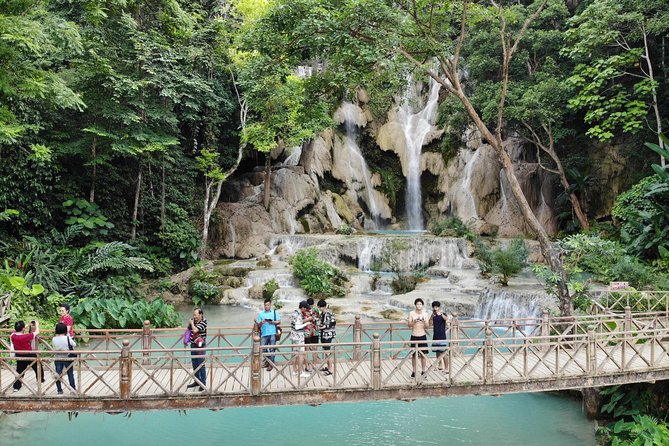 Full Day Trek to Kuang Si Waterfalls, Remote Village - Following the water to the rice farm