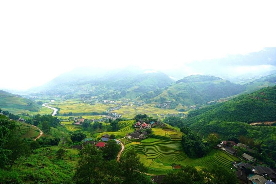 Full Day Trekking Lao Chai-Ta Van and Cat Cat Village - Cat Cat Village at the foot of Fansipan