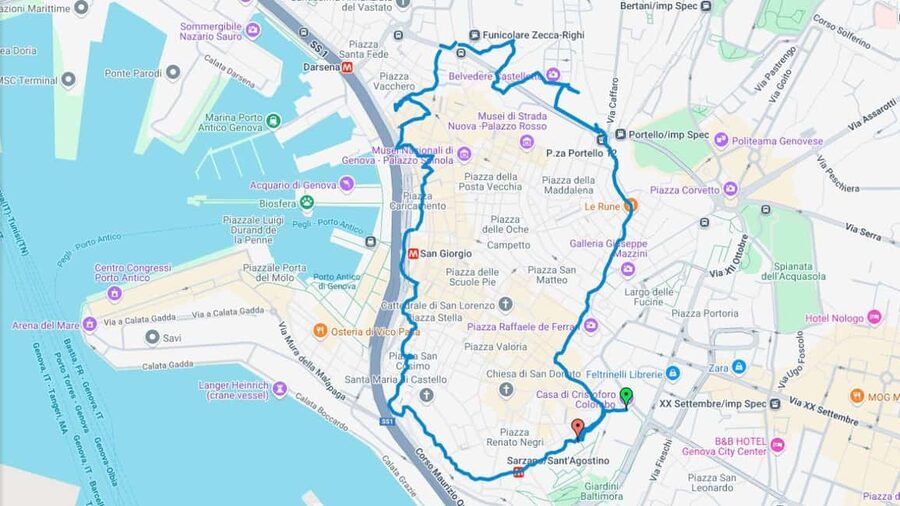 Genoa: Columbus Trail Urban Trekking with Wine & Local Tastings - Group size, language, and guide style