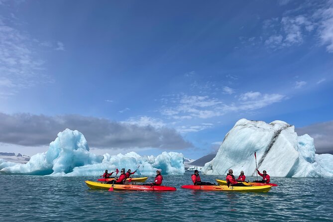 Glacier Combo Kayking at Glacier Lagoon and Glacier Hike - Weather is part of the deal