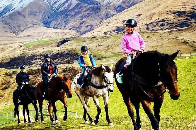 Gold Discovery Trail Horse Trek Cardrona - Most popular! - Meeting the horses before and after the ride
