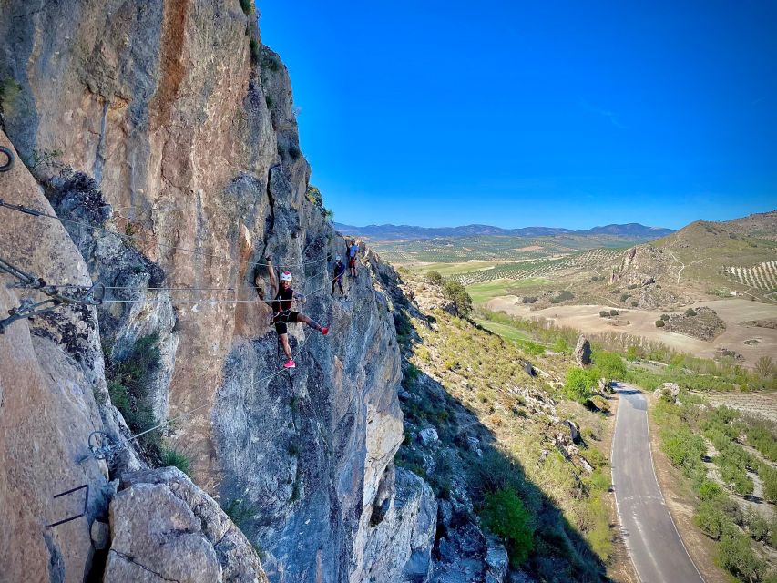 Granada: Via Ferrata Pueblos de Moclin - What the Moclín climb actually feels like