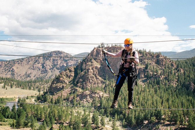 Granite Via Ferrata Climbing Experience in Buena Vista - The free-fall jump and rappel