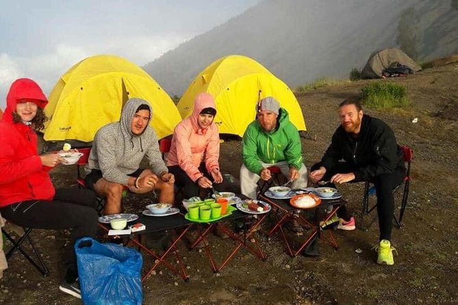 Hiking Rinjani Volcano To Crater rim Senaru 2 Days, Group - Syam Trekker - Food, water, and camp equipment