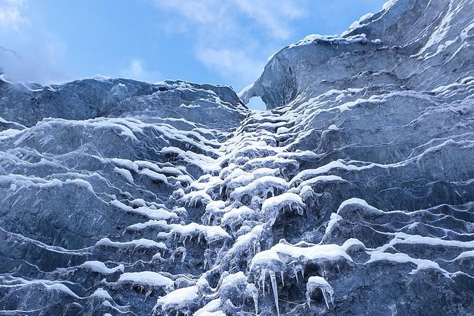 Ice Cave and Glacier Walk into Blue Glacier Canyon - Moulins, blue holes, and canyon ice