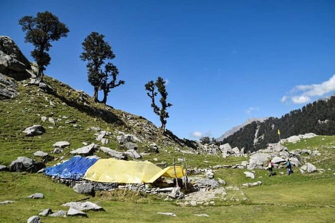 Indrahar Pass Trek with Manu Adventures India - Laka and the boulder fields above Triund
