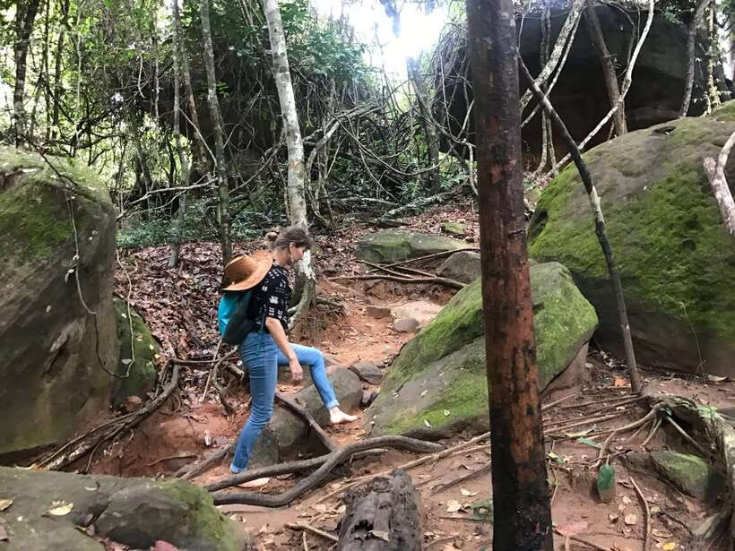 Kbal Spean Trekking Tour with Banteay Srei & Landmine Museum - The forest walk to Kbal Spean
