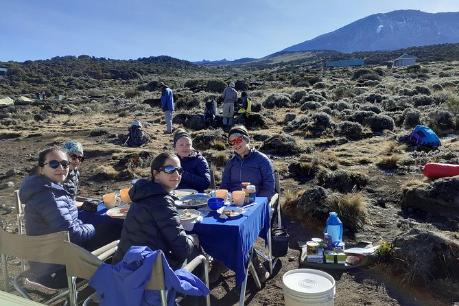 KILIMANJARO MACHAME ROUTE, (Climb 7days) - Guides, cooks, porters, and the daily camp routine