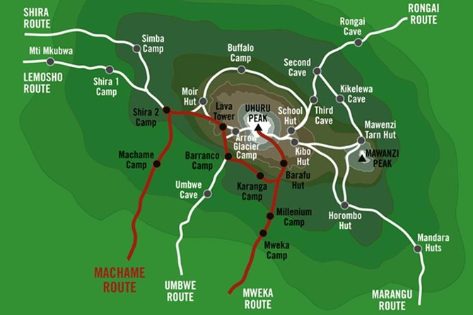 KILIMANJARO MACHAME ROUTE, (Climb 7days) "Whiskey" route - Day 3: Lava Tower and the Descent to Barranco